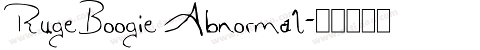 RugeBoogie Abnormal字体转换